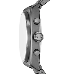 A|X Armani Exchange Men's Quartz Chronograph Gunmetal Stainless Steel Watch, 40mm