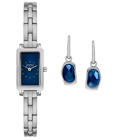 Skagen Women's Hagen Micro Gift Set Silver Stainless Steel Watch, 31mm