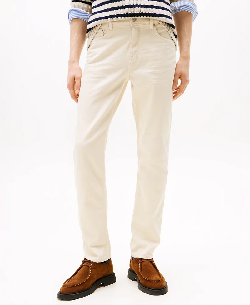 Tommy Hilfiger Men's Straight-Fit Denton Garment Dyed Denim Pants