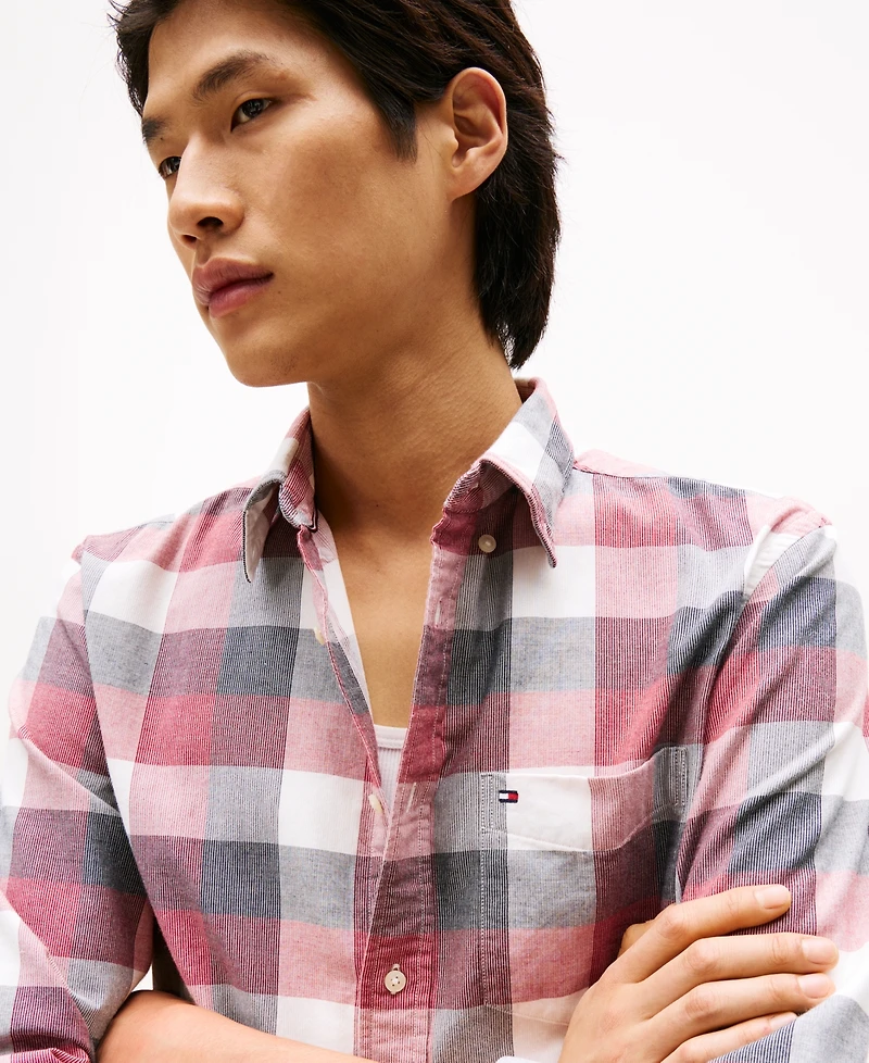 Tommy Hilfiger Men's Regular-Fit Corduroy Check Shirt