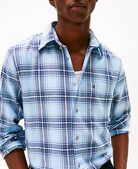 Tommy Hilfiger Men's Regular-Fit Soft Touch Blend Checked Shirt