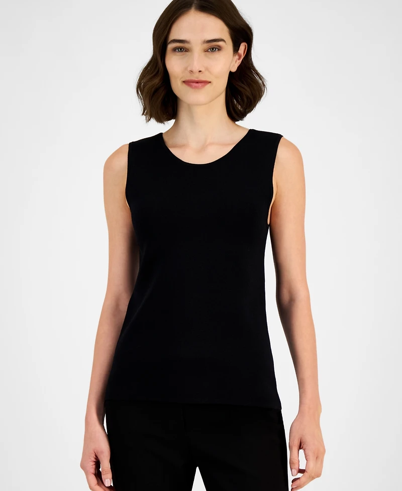 Anne Klein Women's Sleeveless Crewneck Sweater