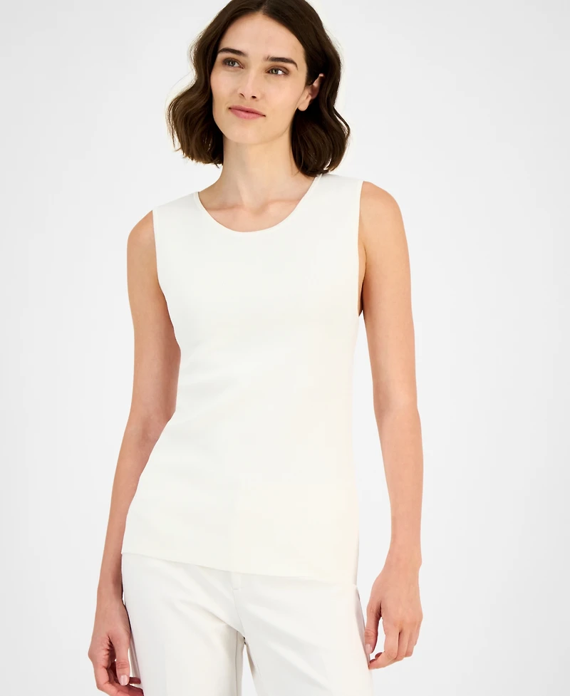Anne Klein Women's Sleeveless Crewneck Sweater