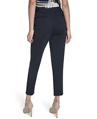 Calvin Klein Women's Straight-Leg Ponte Ankle Pants