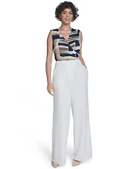 Calvin Klein Women's High-Rise Wide-Leg Pants