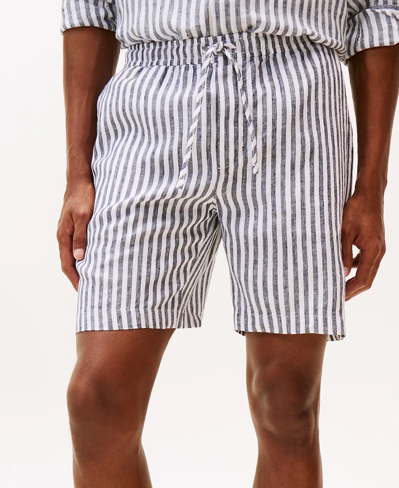 Tommy Hilfiger Men's Stripe Linen Shorts