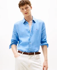 Tommy Hilfiger Men's Regular-Fit Pigment-Dyed Linen Shirt