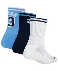 Jordan Big Boys 3-Pack Varsity Jersey Crew Socks