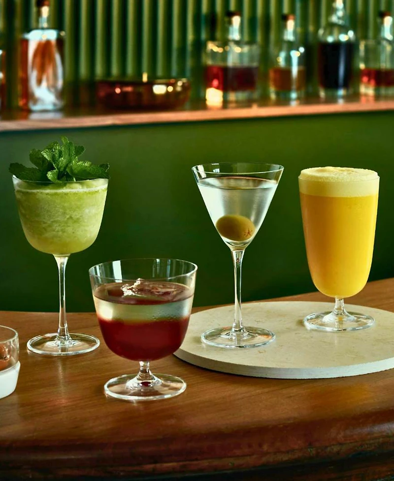 Nude Glass Bar Giani Long Cocktail Glass, Set of 4