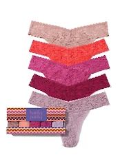 Hanky Panky Women's Signature Lace Original Rise Thong 5pack Panty