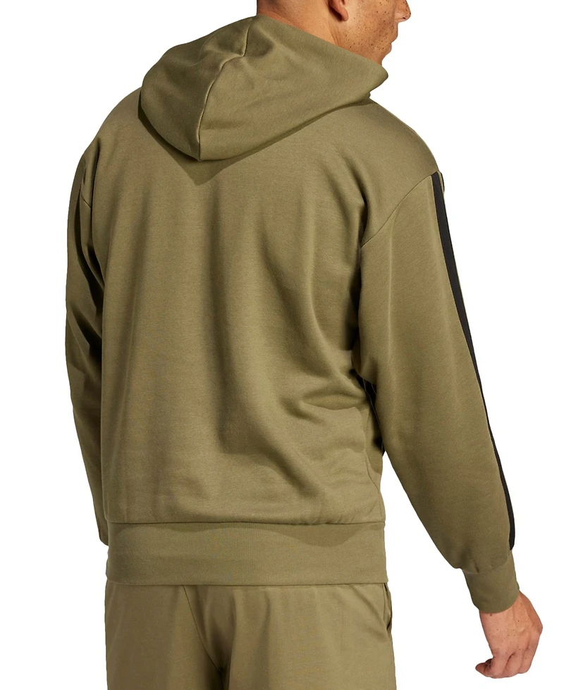 adidas Men's Essential Three Stripes Fleece Hoodie