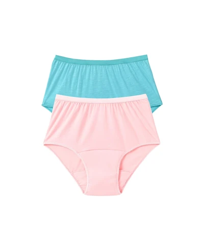 Comfort Choice Women's Cotton Incontinence Brief 2-Pack
