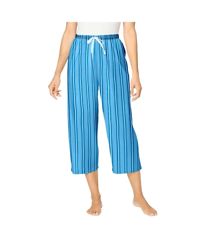 Dreams & Co. Women's Woven Sleep Capri Pant