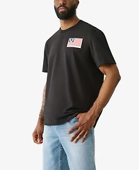 True Religion Men's Short Sleeve Horseshoe Flag T-Shirt