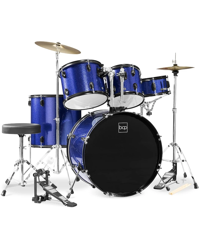 Best Choice Products 5-Piece Beginner Drum Set w/ Snare, Bass, Toms, Cymbal, Hi-Hat, Sticks, Pedal