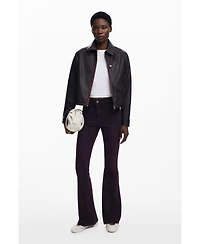 Desigual Women's Burgundy faux leather jacket