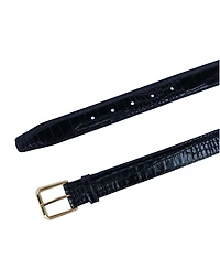 Trafalgar Men's 30mm Mock Alligator Embossed Italian Leather Belt