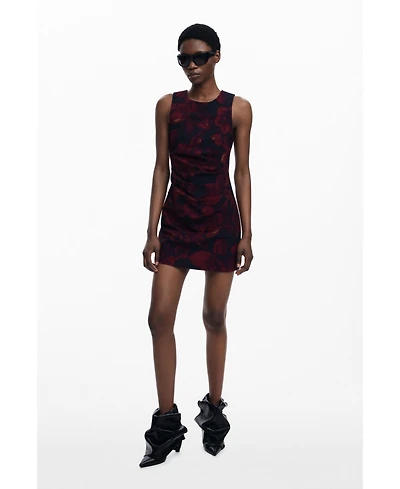 Desigual Women's Ruched pinafore dress