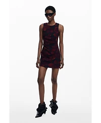 Desigual Women's Ruched pinafore dress