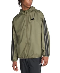 adidas Men's Essential Three-Stripes Woven Windbreaker