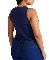 Universal Standard Womens Plus Cai High Neck Tank