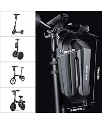 Urbanmax Scooter Storage Bag, 2L Capacity Quick Release Handlebar Bag with Waterproof Hardshell