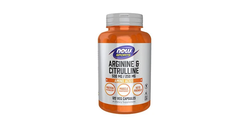 Now Foods Arginine & Citrulline ,500 mg /250 mg ,120caps