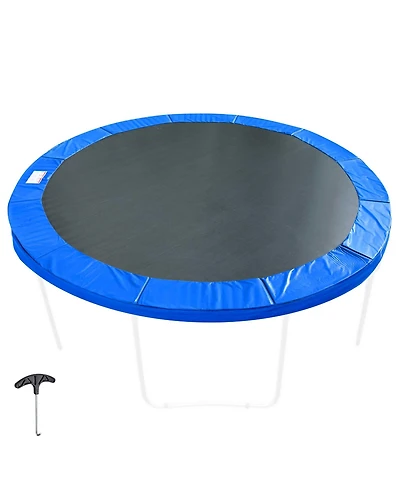 Yescom Trampoline Mat & Pad Replacement Kit w/ 72V-Ring for 14ft Round Trampoline Frame