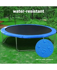 Yescom Trampoline Mat & Pad Replacement Kit w/ 96V-Ring for 15ft Round Trampoline Frame Blue