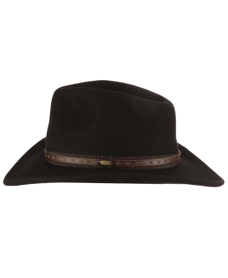 Scala Men's Felt Outback Overlay Hat