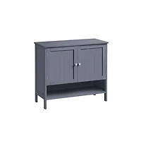 Songmics Home 3-Tier Shoe Cabinet – Freestanding Slate Gray Organizer with Adjustable Shelf for Entryway, Closet, or Hallway, 13.8"x31.5&#