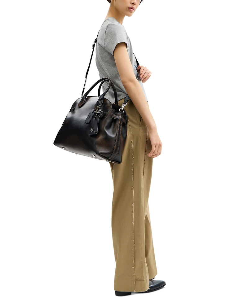 Coach Soft Empire Large Leather Carryall Bag 40