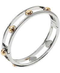 kate spade new york Two-Tone Sculpted Spade Cut Out Bangle Bracelet