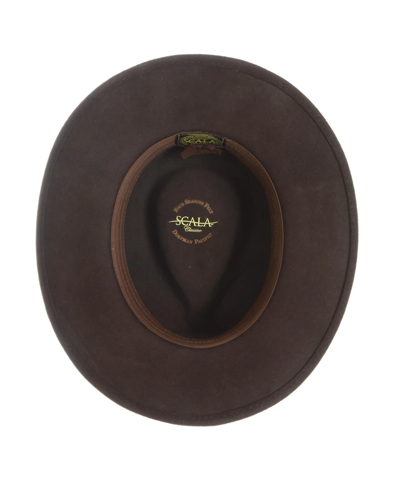Scala Men's Crush Felt Tracker Hat