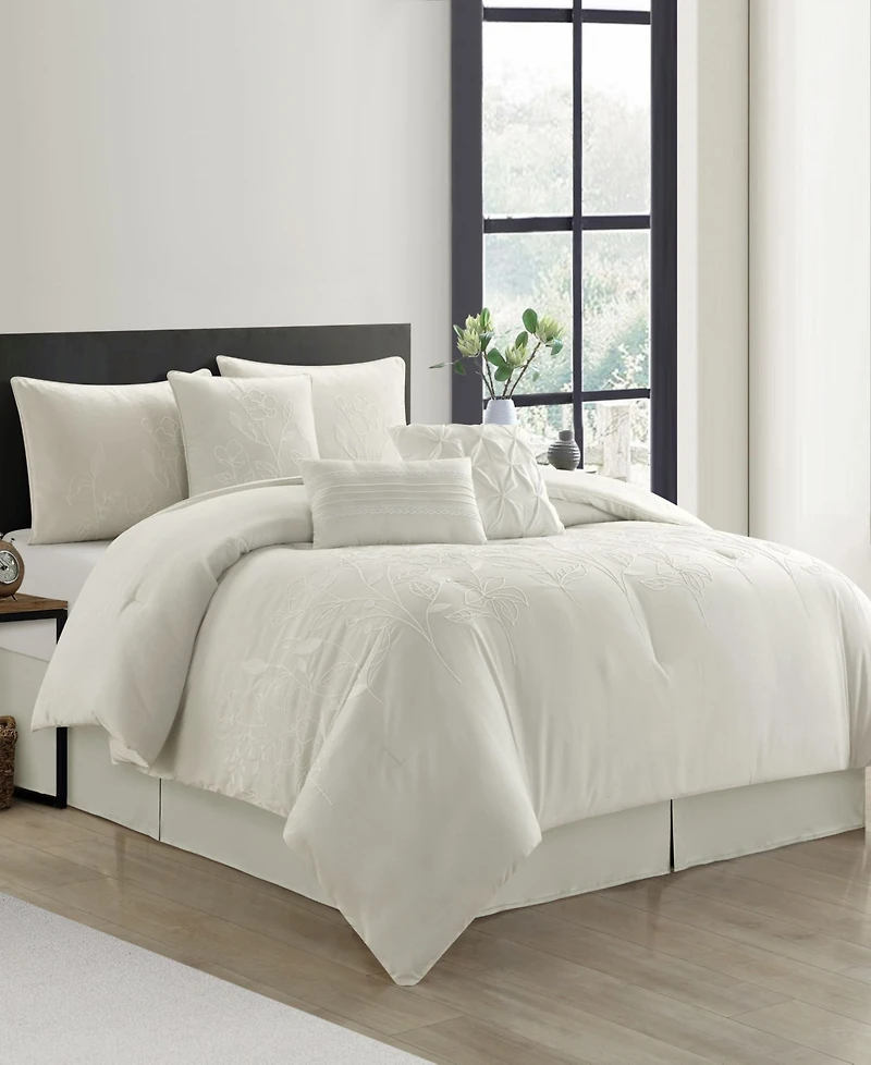 Stratford Park Safina Floral 7-Pc. Comforter Set, California King