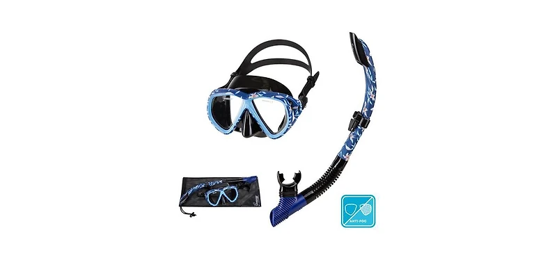 Seavenger Hanalei Snorkel & Anti-Fog Mask Set - Mint / Cream