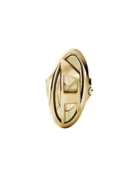 Diesel Women's D-Era Quartz Two-Hand Gold Stainless Steel Watch, 19mm