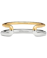 kate spade new york Two-Tone Interlock Cuff Bracelet