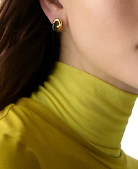 kate spade new york Two-Tone Interlock Stud Earrings