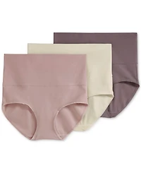 Jockey Women's 3-Pk. Skimmies 360° Tummy Smoothing Cotton Brief Underwear 4854
