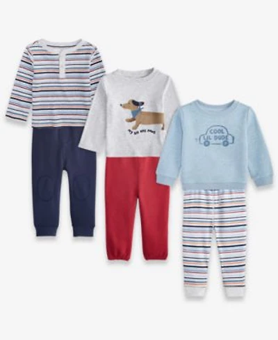 First Impressions Baby Boys Long Sleeve Tops Jogger Pants Exclusively At Macys