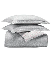 Charter Club Festive Damask Flannel 2-Pc. Duvet Set, Twin, Macy's Exclusive