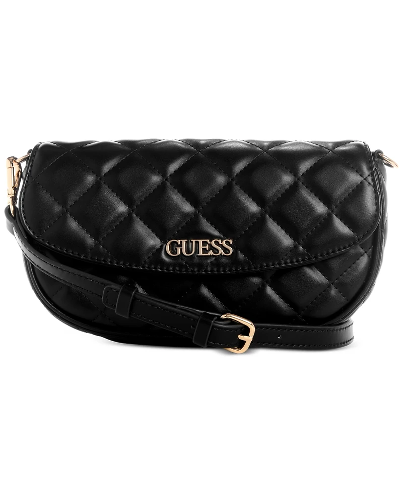 Guess Tinsley Small Quilted Flap Shoulder Bag