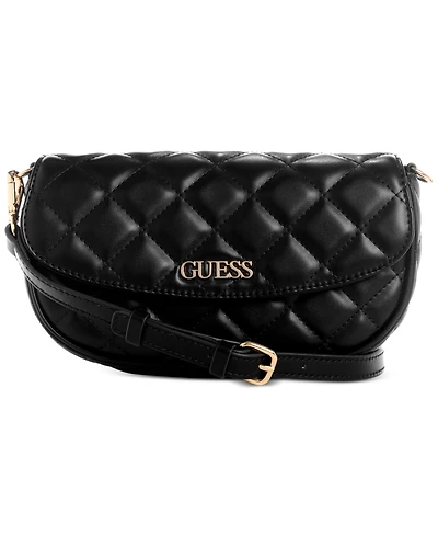 Guess Tinsley Small Quilted Flap Shoulder Bag