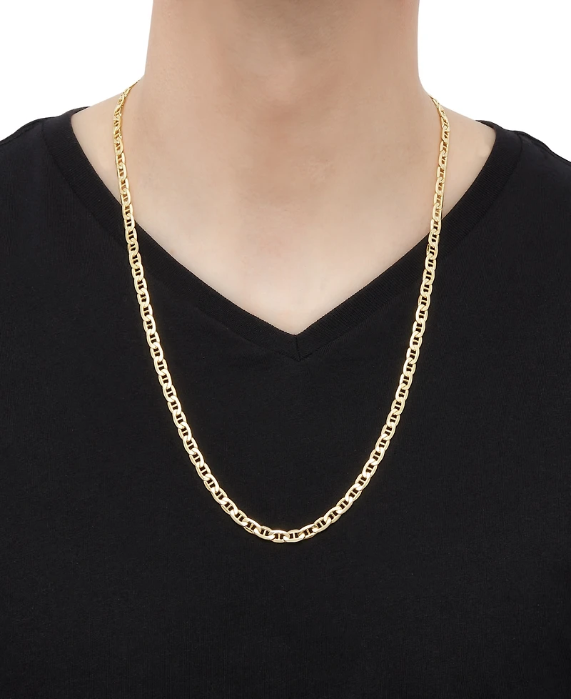 Italian Gold Men's 14k Gold Polished Mariner Link 26" Chain Necklace