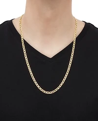 Italian Gold Men's 14k Gold Polished Mariner Link 26" Chain Necklace