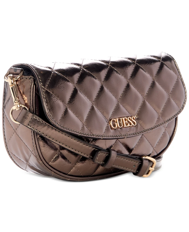 Guess Tinsley Small Quilted Flap Shoulder Bag