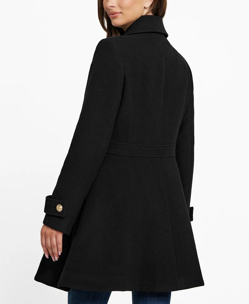 Guess Women's Double-Breasted Skirted Coat