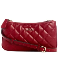 Guess Tinsley Quilted Three Compartment Crossbody