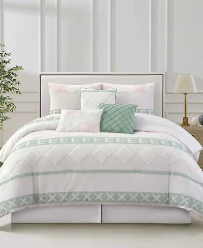 Stratford Park Genoa Geometric 7-Pc. Comforter Set